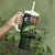 Musky Fishing Design Tumbler With Handle with American Flag Background and Custom Name Print - Wonder Print Shop
