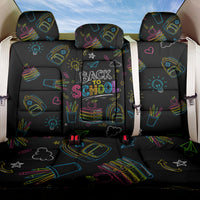 Back To School New Year New Chapter Back Car Seat Cover Colorful Neon Chalkboard Doodle School Supplies