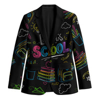 Back To School New Year New Chapter Blazer Colorful Neon Chalkboard Doodle School Supplies