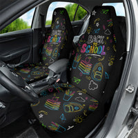 Back To School New Year New Chapter Car Seat Cover Colorful Neon Chalkboard Doodle School Supplies