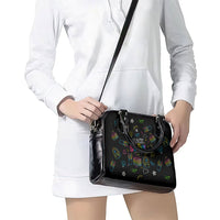 Back To School New Year New Chapter Shoulder Handbag Colorful Neon Chalkboard Doodle School Supplies