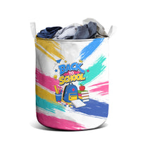 Back To School Laundry Basket New Year New Chapter Colorful Paint Splatter