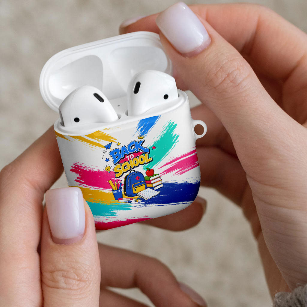 Back To School AirPods Case New Year New Chapter Colorful Paint Splatter