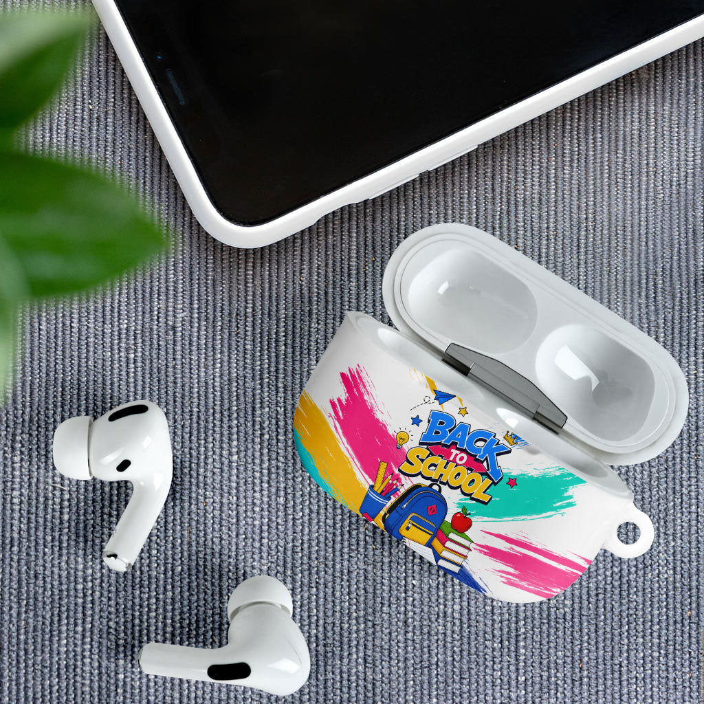 Back To School AirPods Case New Year New Chapter Colorful Paint Splatter