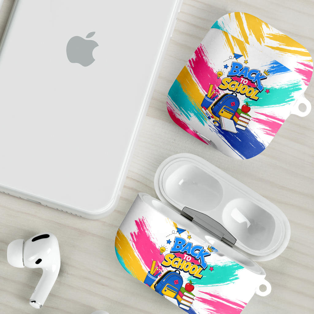 Back To School AirPods Case New Year New Chapter Colorful Paint Splatter
