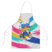 Back To School Apron New Year New Chapter Colorful Paint Splatter