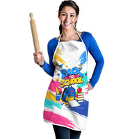 Back To School Apron New Year New Chapter Colorful Paint Splatter