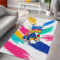Back To School Area Rug New Year New Chapter Colorful Paint Splatter