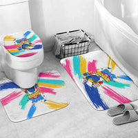 Back To School Bathroom Set New Year New Chapter Colorful Paint Splatter