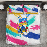 Back To School Bedding Set New Year New Chapter Colorful Paint Splatter