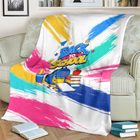 Back To School Blanket New Year New Chapter Colorful Paint Splatter