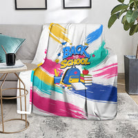 Back To School Blanket New Year New Chapter Colorful Paint Splatter
