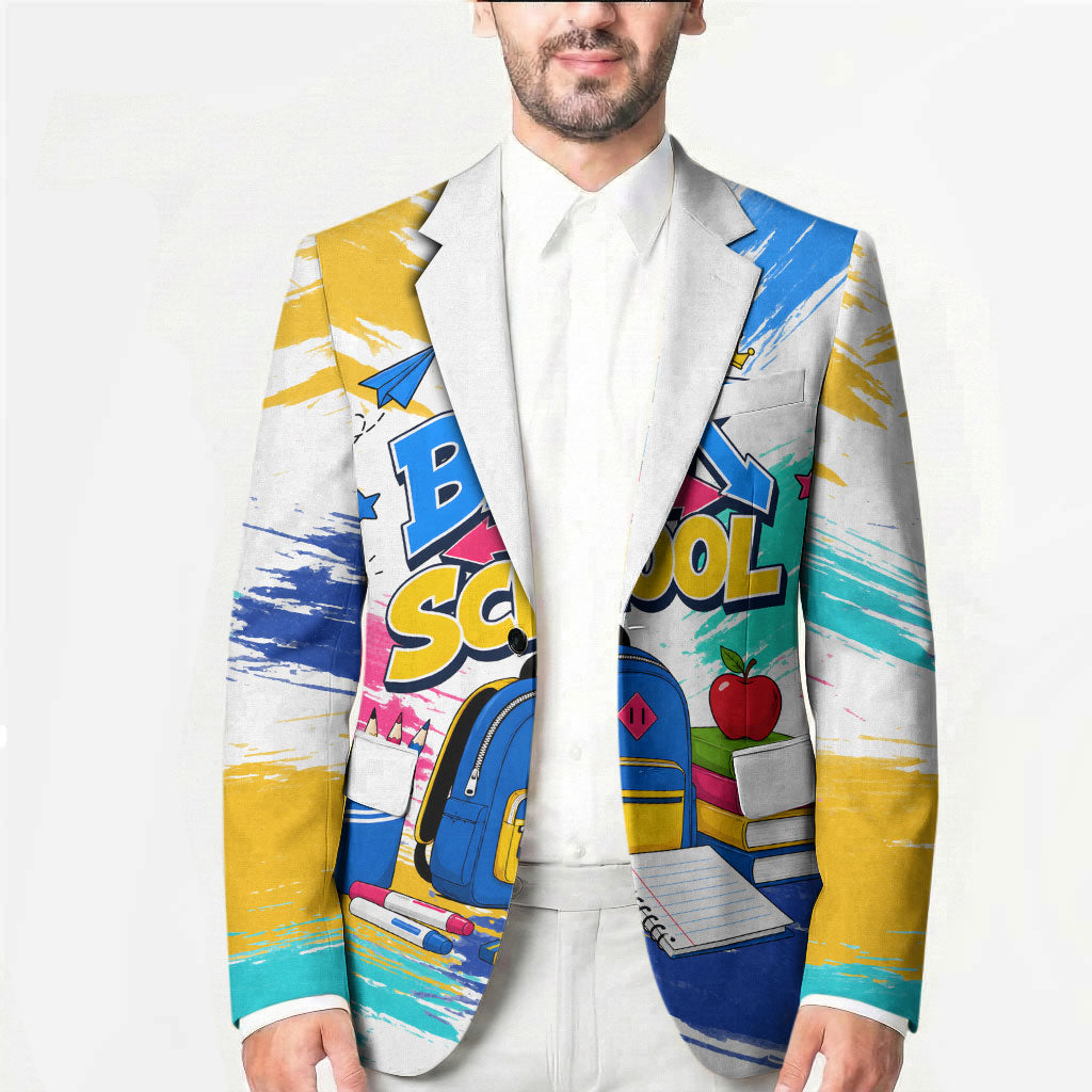 Back To School Blazer New Year New Chapter Colorful Paint Splatter