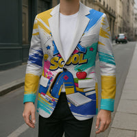 Back To School Blazer New Year New Chapter Colorful Paint Splatter