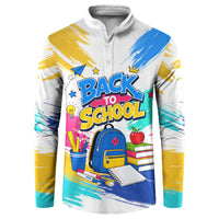 Back To School Button Sweatshirt New Year New Chapter Colorful Paint Splatter