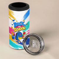Back To School 4 in 1 Can Cooler Tumbler New Year New Chapter Colorful Paint Splatter