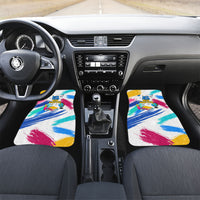 Back To School Car Mats New Year New Chapter Colorful Paint Splatter