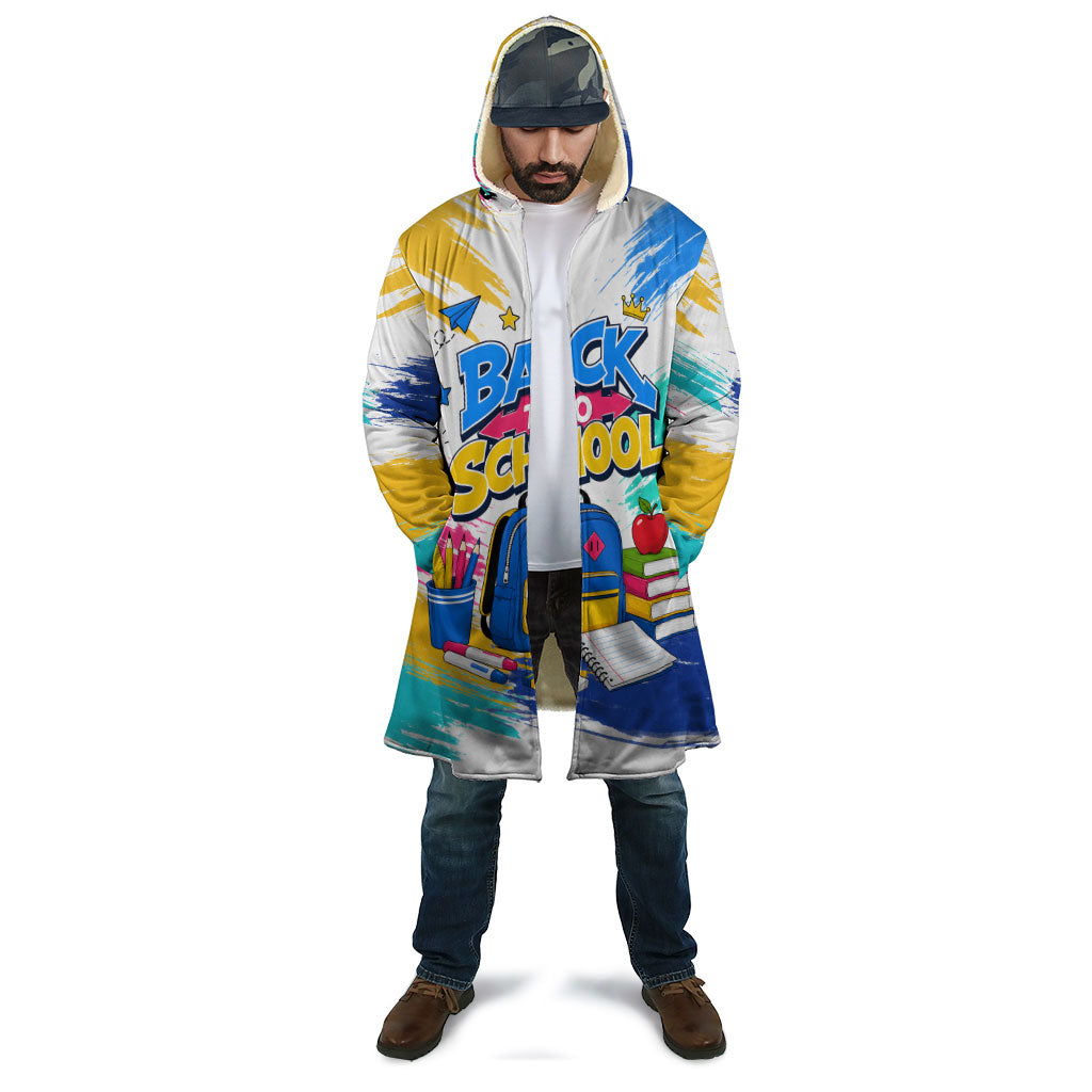 Back To School Cloak New Year New Chapter Colorful Paint Splatter