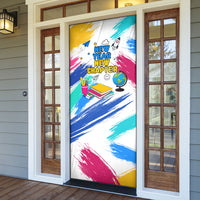 Back To School Door Cover New Year New Chapter Colorful Paint Splatter