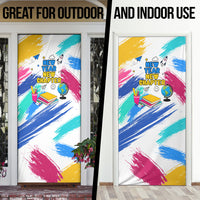 Back To School Door Cover New Year New Chapter Colorful Paint Splatter