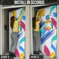 Back To School Door Cover New Year New Chapter Colorful Paint Splatter