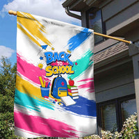 Back To School Garden Flag New Year New Chapter Colorful Paint Splatter