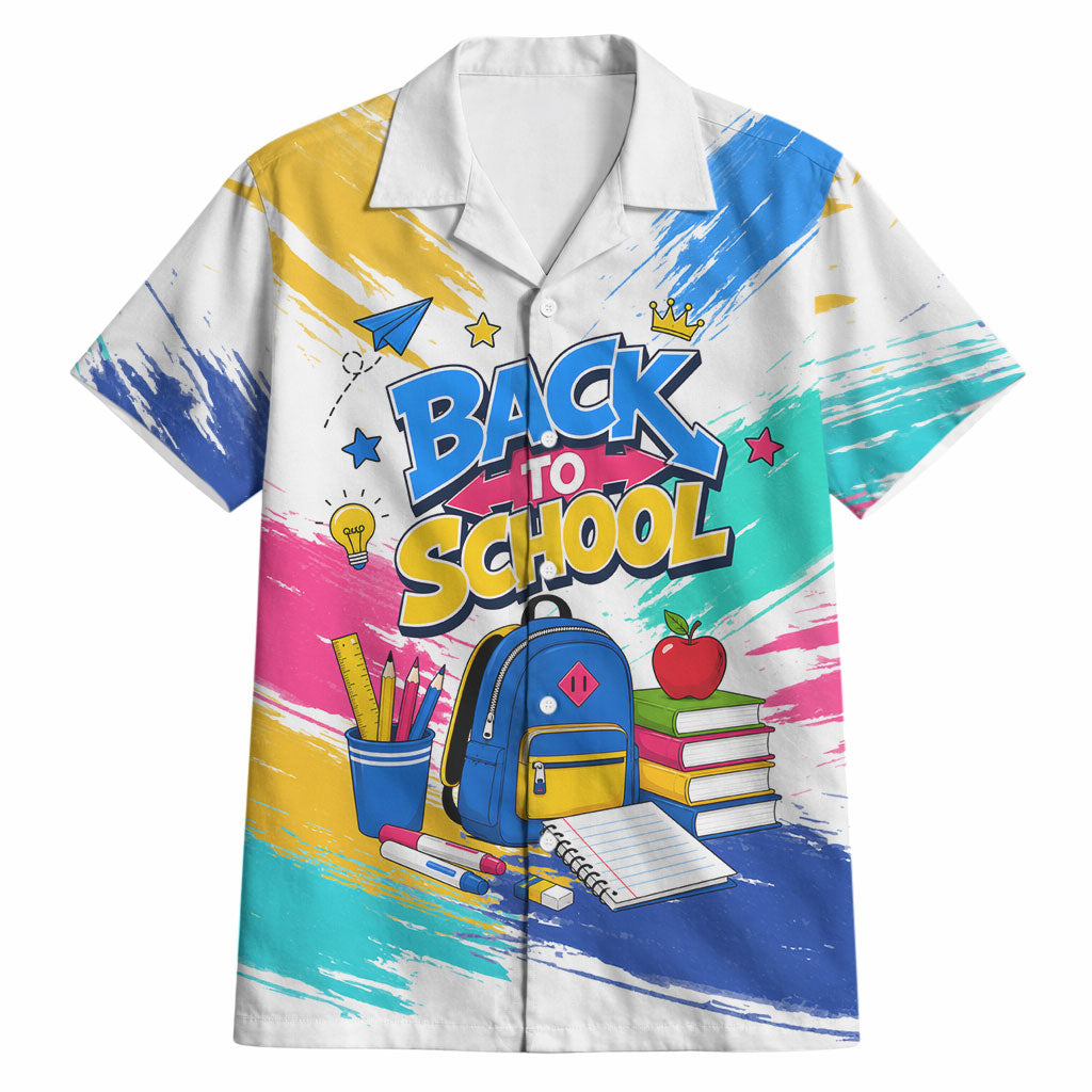 Back To School Hawaiian Shirt New Year New Chapter Colorful Paint Splatter