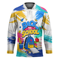 Back To School Hockey Jersey New Year New Chapter Colorful Paint Splatter