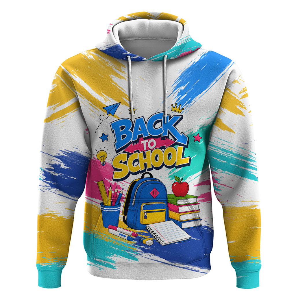 Back To School Hoodie New Year New Chapter Colorful Paint Splatter