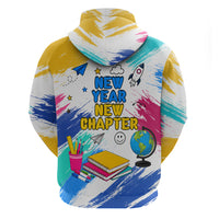 Back To School Hoodie New Year New Chapter Colorful Paint Splatter