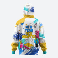 Back To School Hoodie New Year New Chapter Colorful Paint Splatter