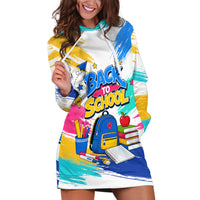 Back To School Hoodie Dress New Year New Chapter Colorful Paint Splatter