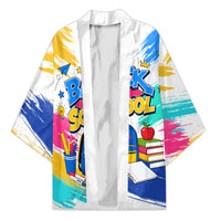 Back To School Kimono New Year New Chapter Colorful Paint Splatter