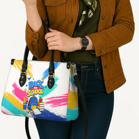 Back To School Leather Bag New Year New Chapter Colorful Paint Splatter