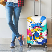 Back To School Luggage Cover New Year New Chapter Colorful Paint Splatter