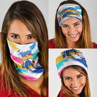 Back To School Neck Gaiter New Year New Chapter Colorful Paint Splatter