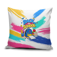 Back To School Pillow Cover New Year New Chapter Colorful Paint Splatter