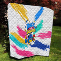 Back To School Quilt New Year New Chapter Colorful Paint Splatter