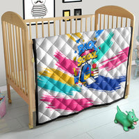 Back To School Quilt New Year New Chapter Colorful Paint Splatter