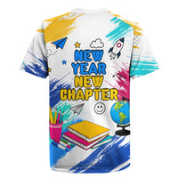 Back To School Rugby Jersey New Year New Chapter Colorful Paint Splatter