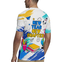 Back To School Rugby Jersey New Year New Chapter Colorful Paint Splatter