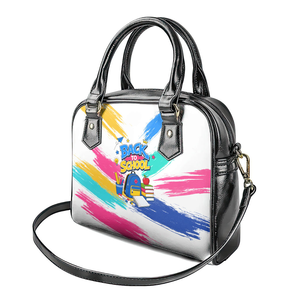 Back To School Shoulder Handbag New Year New Chapter Colorful Paint Splatter