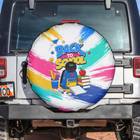 Back To School Spare Tire Cover New Year New Chapter Colorful Paint Splatter
