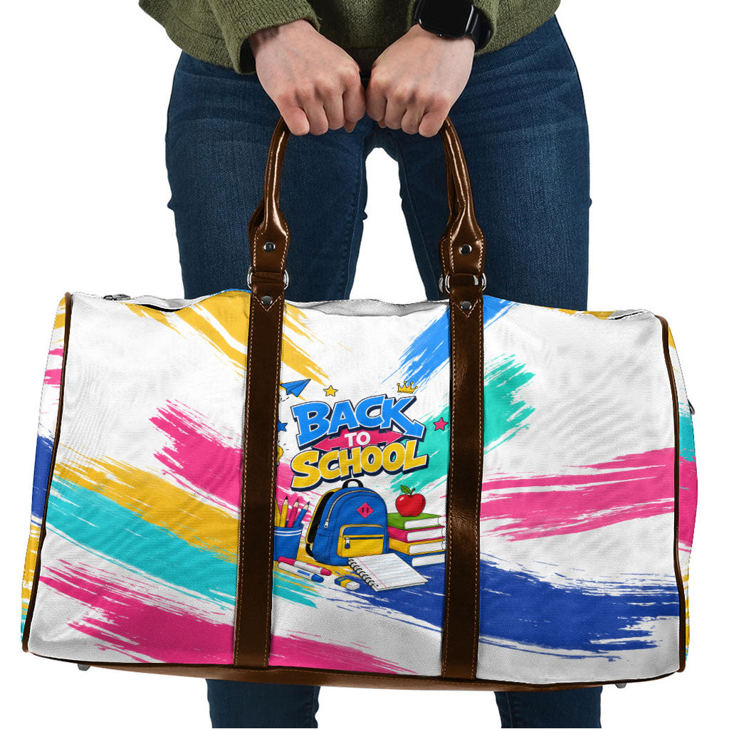 Back To School Travel Bag New Year New Chapter Colorful Paint Splatter
