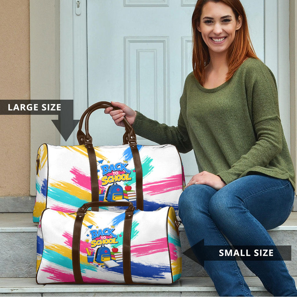 Back To School Travel Bag New Year New Chapter Colorful Paint Splatter