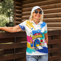 Back To School Women Polo Shirt New Year New Chapter Colorful Paint Splatter