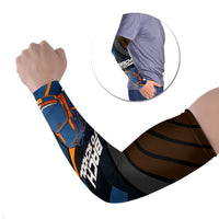 Personalized Back To School Arm Sleeves Student Backpack Basketball Geometric Stripes