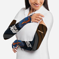 Personalized Back To School Arm Sleeves Student Backpack Basketball Geometric Stripes