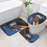 Personalized Back To School Bathroom Set Student Backpack Basketball Geometric Stripes