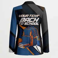 Personalized Back To School Blazer Student Backpack Basketball Geometric Stripes